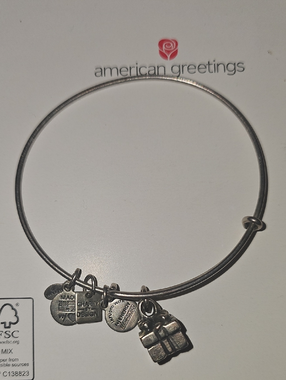 Alex And Ani Gift Box Charm Bangle